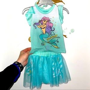 Little mermaid summer shirt and skirt